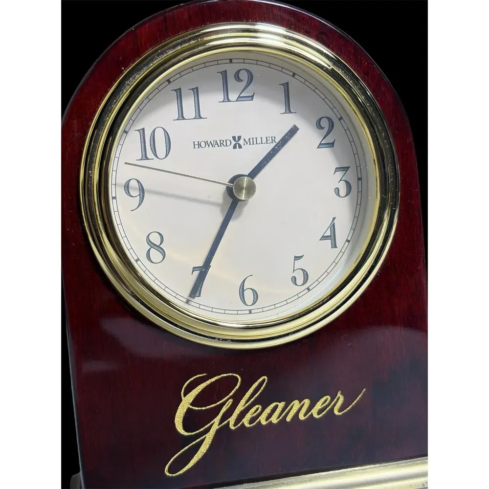 Howard Miller Monroe Gleaner Heirloom Arch Tabletop Quartz Clock Model 645-446